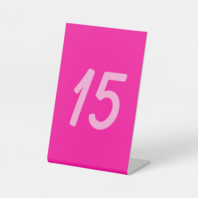 Persische Rose tief rosa Sockelschild (Vorderseite)