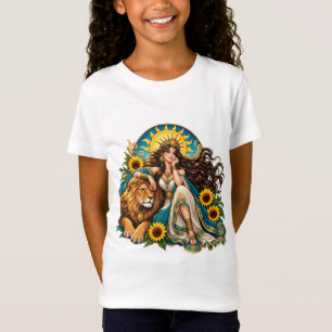 Persische Sonnengöttin und Löwe – August-Zodiac-Fa T-Shirt