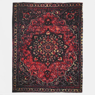 Persische Teppichkonstruktion in Rose Fleecedecke