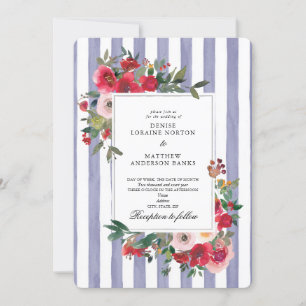 Persische Veilchen-Hochzeitseinladung Einladung