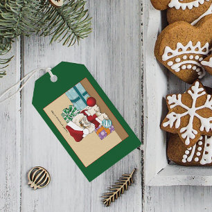 Persische Weihnachtskatze Geschenkanhänger