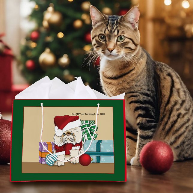 Persische Weihnachtskatze Große Geschenktüte (Von Creator hochgeladen)
