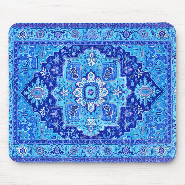 PERSISCHE WOLLDECKE - Blau Mousepad (Vorne)
