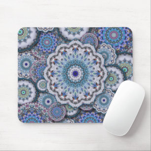 Persischer Damast Mosaik Blume Mandala elegant ele Mousepad