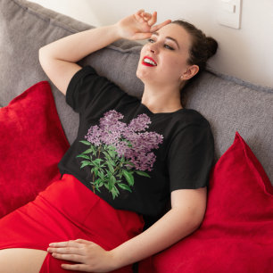Persischer Flieder Vintage-Botanik-Illustration T-Shirt