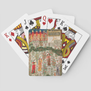 Persischer Garten, 15. Jahrhundert (mit Papier) Spielkarten