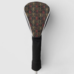 Persischer Gold Damast Noir Muster (3) Golf Headcover