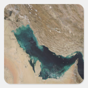 Persischer Golf Quadratischer Aufkleber