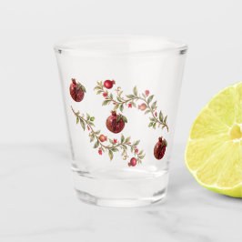 Persischer Granatapfelbaum-Wandkunst | Luxus-Botan Schnapsglas