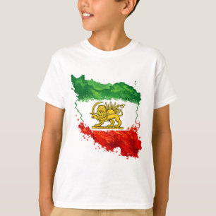 Persischer Löwe & Sonnen Kinder T-Shirt Iran Kar