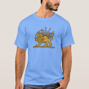 Persischer Löwe und Sonnen T-Shirt