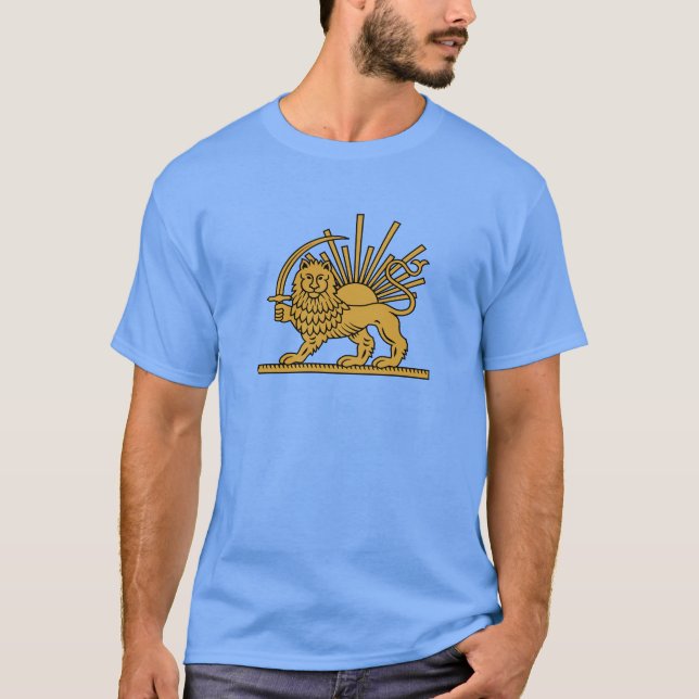 Persischer Löwe und Sonnen T-Shirt (Vorderseite)