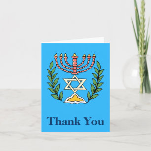 Persischer Magen David Menorah Feiertagskarte