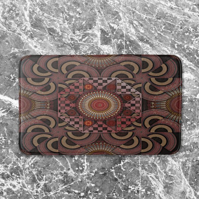 Persischer Sonnenstuhl gerahmter ethnischer Halbkr Badematte (Von Creator hochgeladen)