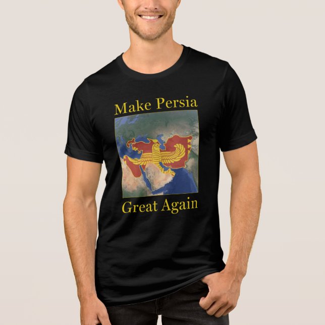 Persischer Stolz macht Persia wieder groß Nowruz Tri-Blend Shirt (Vorderseite)