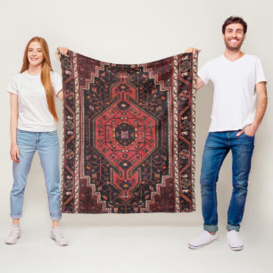 Persischer Teppich östlicher Akzent Vintage Türkis Fleecedecke