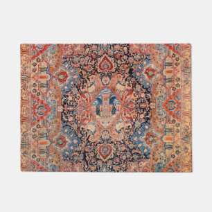 Persischer Teppich Schwarz Rot Fußmatte