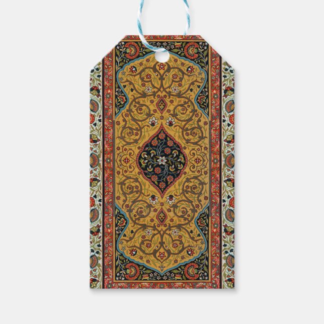 Persischer Teppichboden Elegantes Design Geschenkanhänger (Vorderseite)