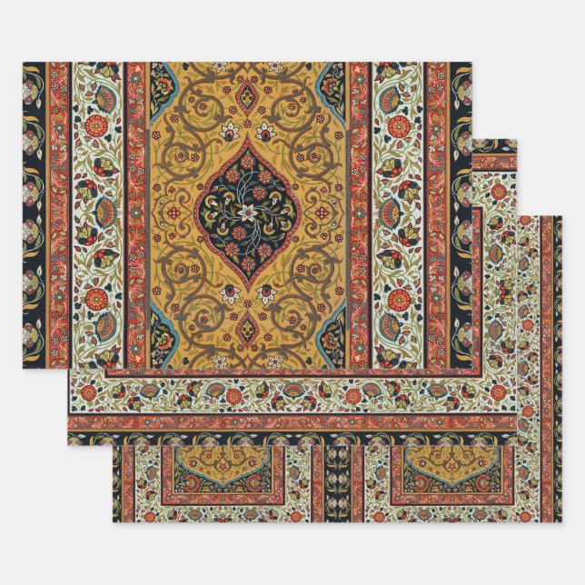 Persischer Teppichboden Elegantes Design Geschenkpapier Set (Set)