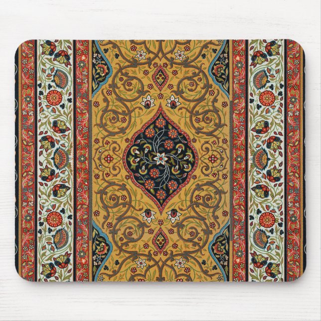 Persischer Teppichboden Elegantes Design Mousepad (Vorne)