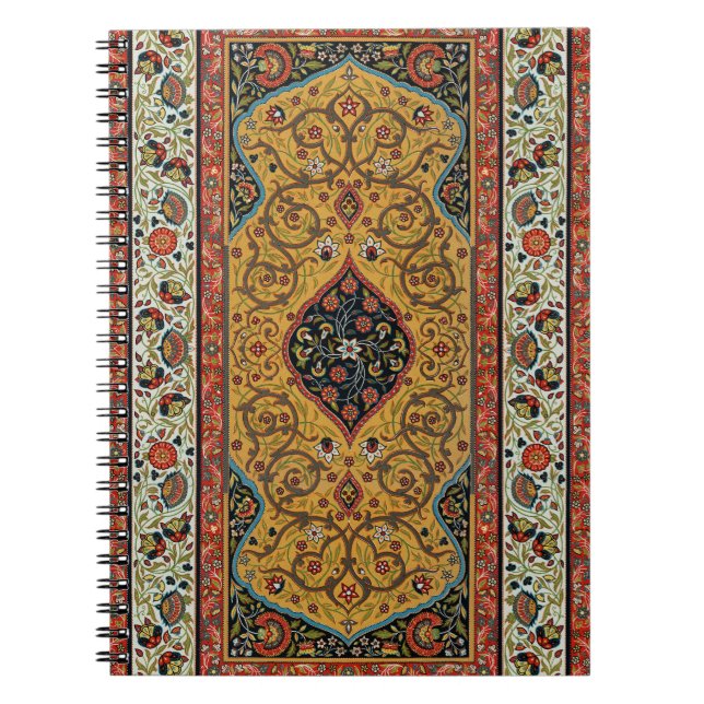 Persischer Teppichboden Elegantes Design Notizblock (Vorderseite)
