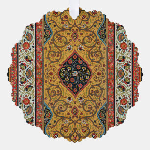 Persischer Teppichboden Elegantes Design Ornament Karte