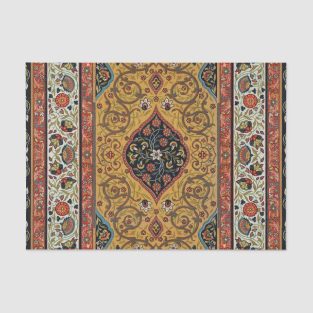 Persischer Teppichboden Elegantes Design Seidenpapier (Vorderseite)