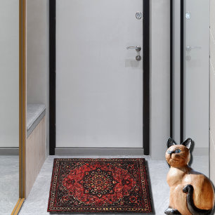 Persischer Teppichboden in Rose getönt Feld Fußmatte