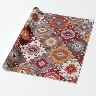 Persischer Teppichboden originelles Design, Stamme Geschenkpapier