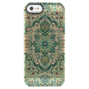 Persischer Teppichmotiv Geometrisches Muster Durchsichtige iPhone SE/5/5s Hülle