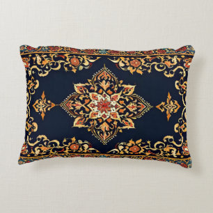 Persischer Ziermandala Vintages Blumenmuster Dekokissen