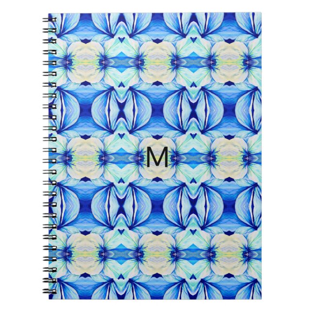 Persisches blaues Muster mit geometrischen Formen Notizblock (Vorderseite)