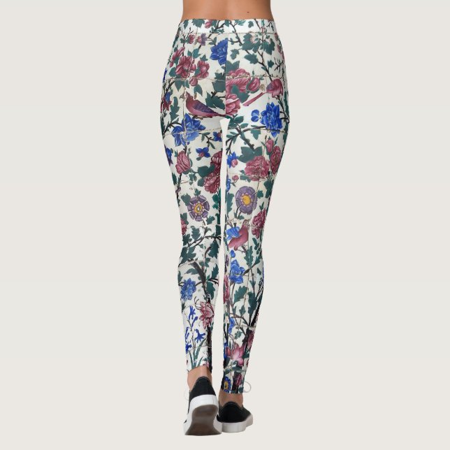 Persisches Blumendesign Leggings (Rückseite)