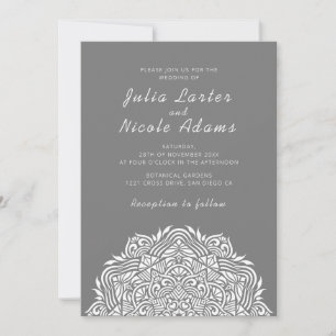 Persisches Juwel Bogen Ordinate Mandala Hochzeit Einladung