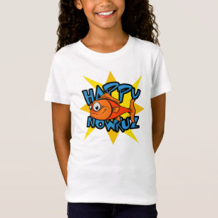 Persisches neues Jahr Nowruz Goldfischlächelndes T-Shirt