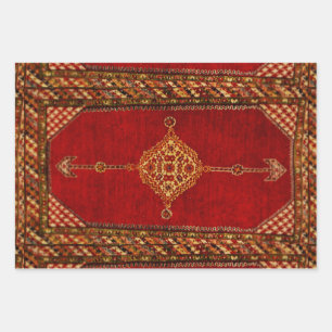Persisches Teppichmuster Geschenkpapier Set