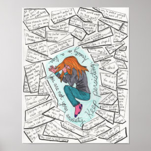 Persistent behalten (Angst) 11x14 Poster