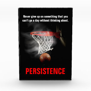 Persistenz Basketball Inspiration Motivierend Fotoblock