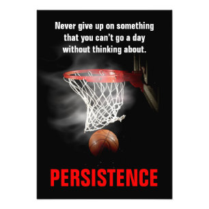 Persistenz Basketball Inspiration Motivierend Fotodruck