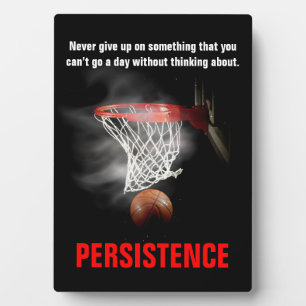 Persistenz Basketball Inspiration Motivierend Fotoplatte