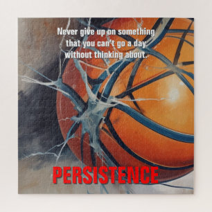 Persistenz Basketball Inspiration Motivierend Puzzle