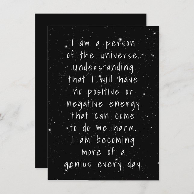 Person der Universenstars (Vorne/Hinten)