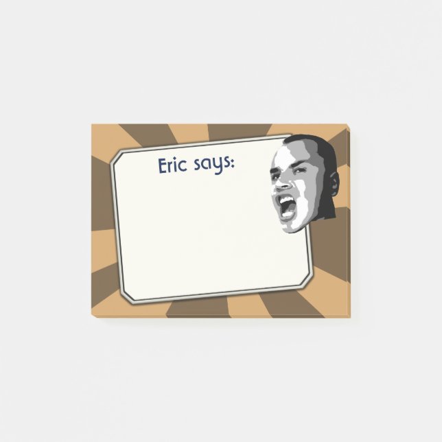 Person, die an einem Farblicht-Leuchtpult schreit Post-it Klebezettel (Vorderseite)