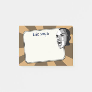 Person, die auf irgendwelchen Farblichtstrahlen Post-it Klebezettel