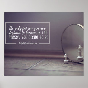 Person, die Sie zum Poster