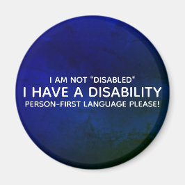 Person Erste Behinderung Magnet