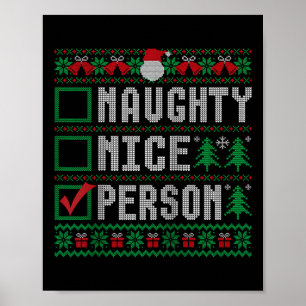 Person Familienname Xmas Unartig Nett Person Chris Poster