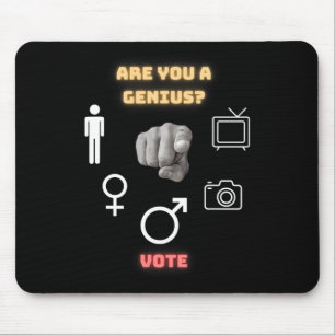Person Frau Mann Kamera Fernsehen Mousepad