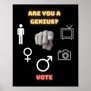 Person Frau Mann Kamera Fernsehen Poster