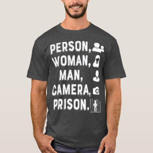 Person, Frau, Mann, Kamera, Gefängnis - 14 T-Shirt